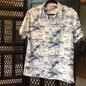 Lucky Brand short sleeve button down aloha shirt